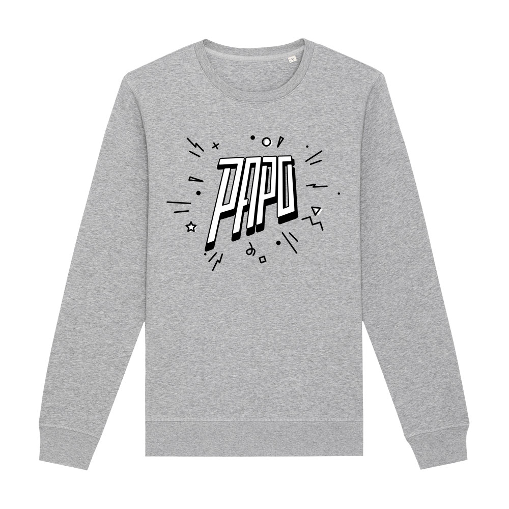 Sweatshirt Papo Logo heather grey